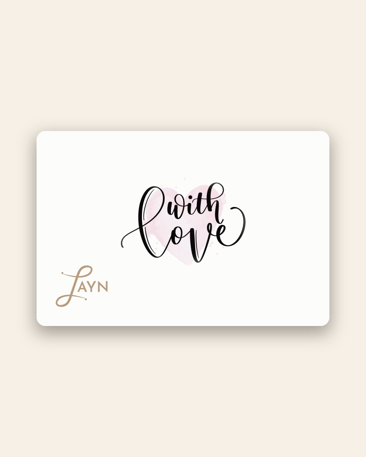 LAYN gift card