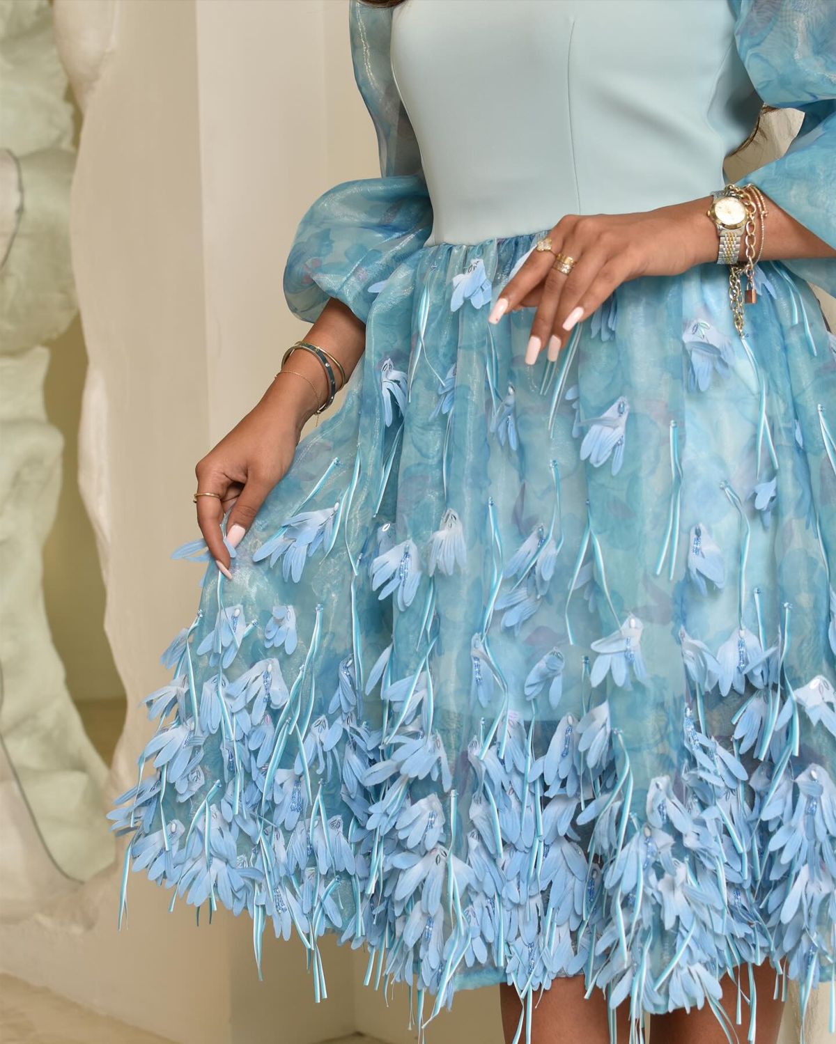 Applique skirt set