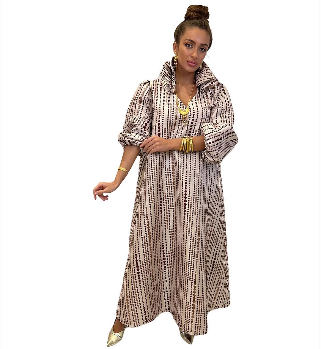 Striped shirt kaftan