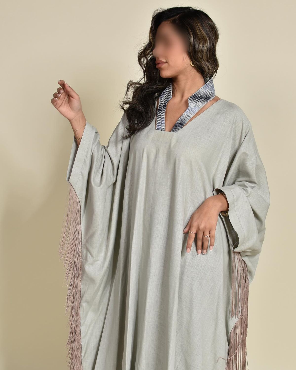 Fringe kaftan